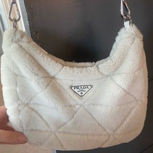Prada Shearling shoulder bag